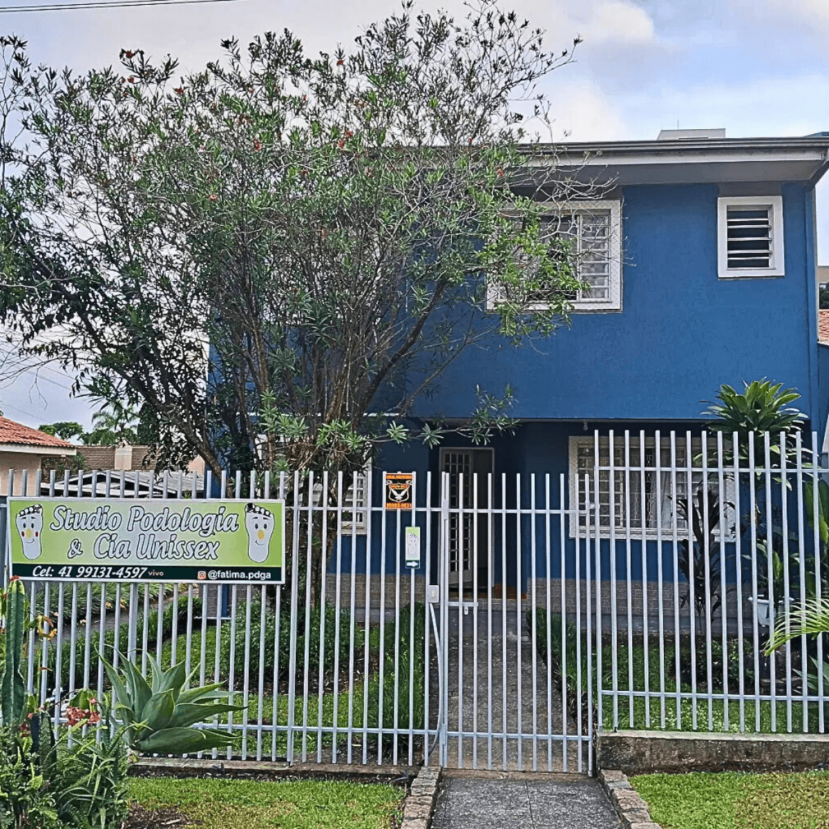 Fachada do Studio Podologia Fátima Barros no bairro Boa Vista em Curitiba